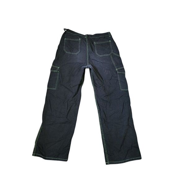 Hot Topic Baggy Cargo Pants Womens Size 9 Black - Picture 3 of 4